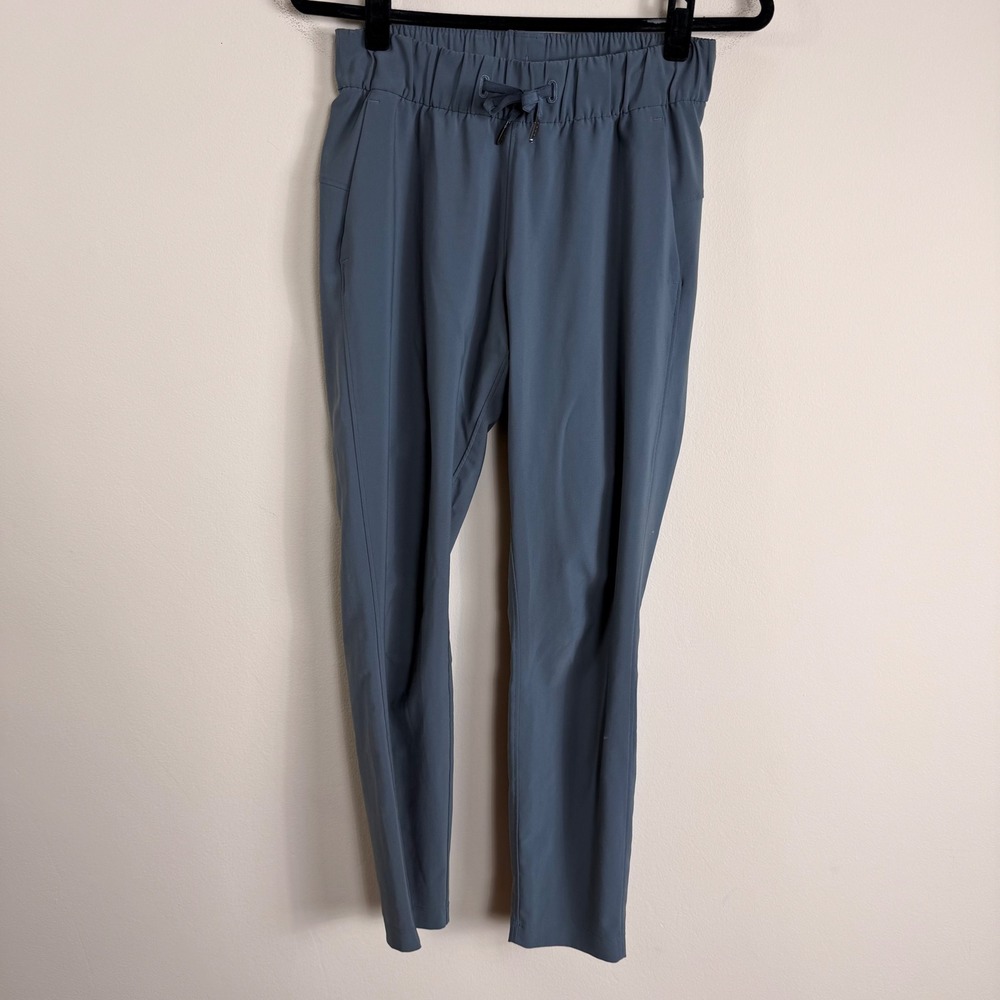 Lululemon On the Fly 7/8 Pant Blue Gray Luxtreme Jogger W5AH0S Size 4